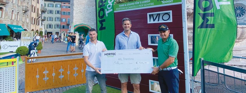 Mortec Tooor dona 1000€ all’AIL Trentino